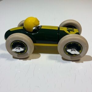 Playforever British Racing Toy Car in Green and Yellow